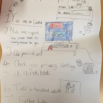 Seven Top Tips for Staying Safe Online by Year Six